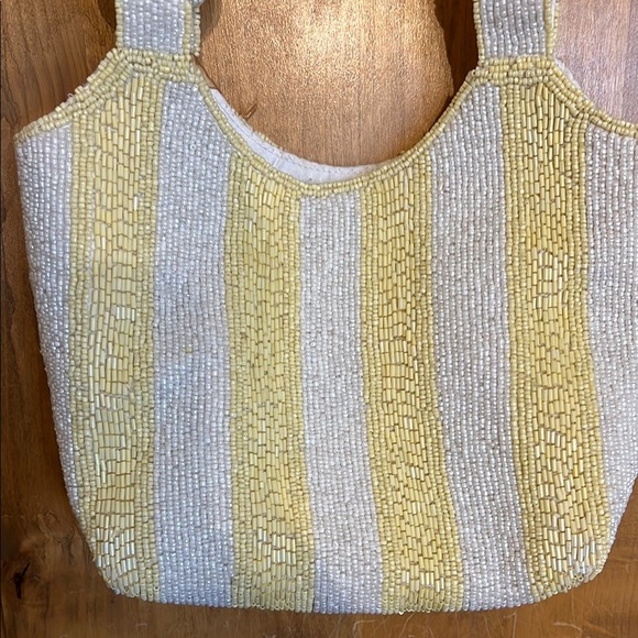 Made In India | Stripped Beaded Shoulder Bag - Picture 3 of 8